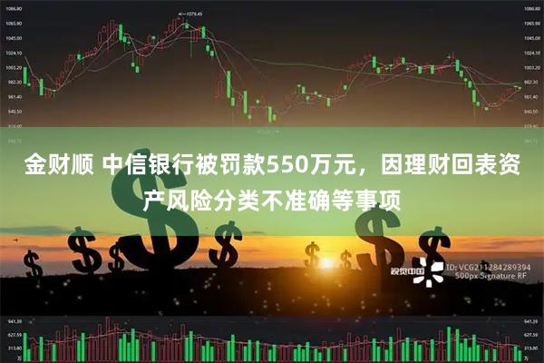 金财顺 中信银行被罚款550万元，因理财回表资产风险分类不准确等事项