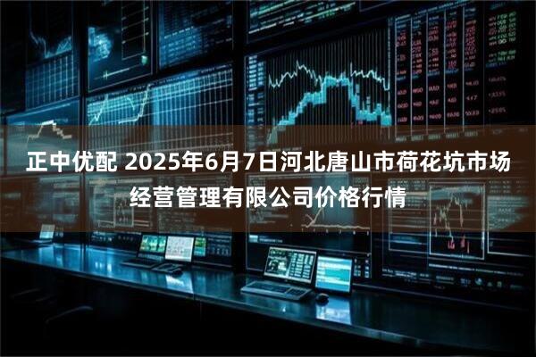 正中优配 2025年6月7日河北唐山市荷花坑市场经营管理有限公司价格行情