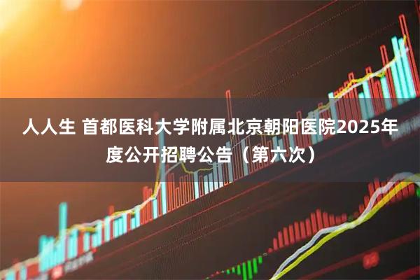 人人生 首都医科大学附属北京朝阳医院2025年度公开招聘公告（第六次）